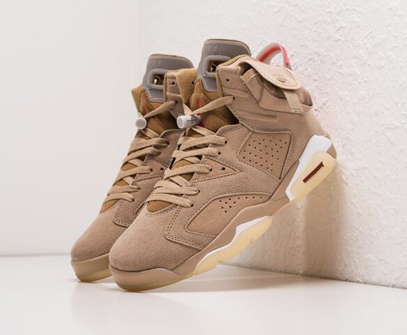 Nike x Travis Scott Air Jordan 6 бежевые Nike x Travis Scott Air Jordan 6 бежевые