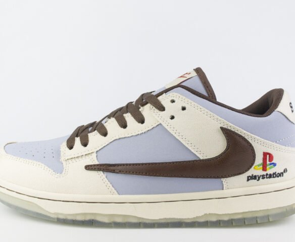 Nike Dunk Low x PlayStation grey-cream