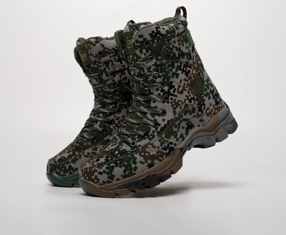 Ботинки высокие камуфляжные 2024