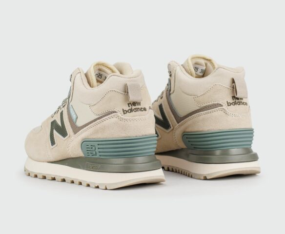 New Balance 574 Mid Beige with Fur Wmns. Вид 3